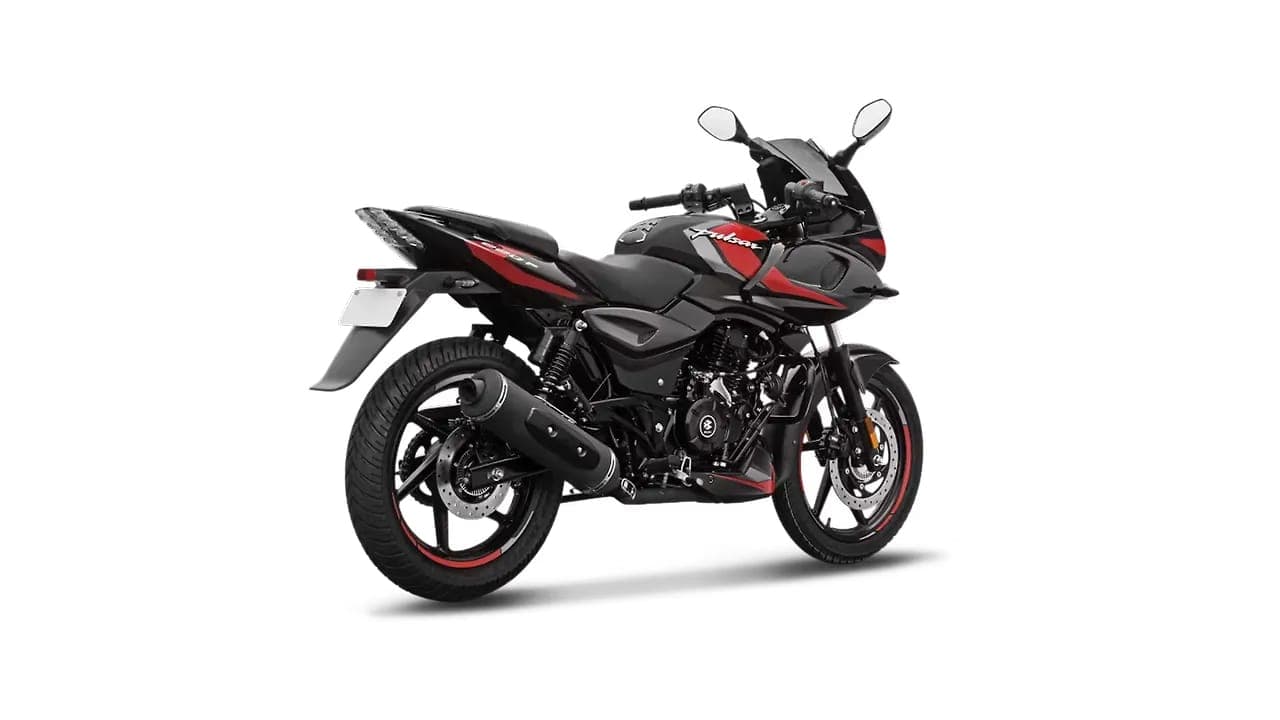 Bajaj Pulsar 220F right rear three-quarter view