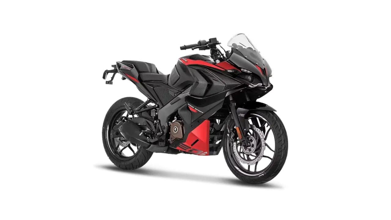 Bajaj Pulsar RS 200 right front three-quarter view