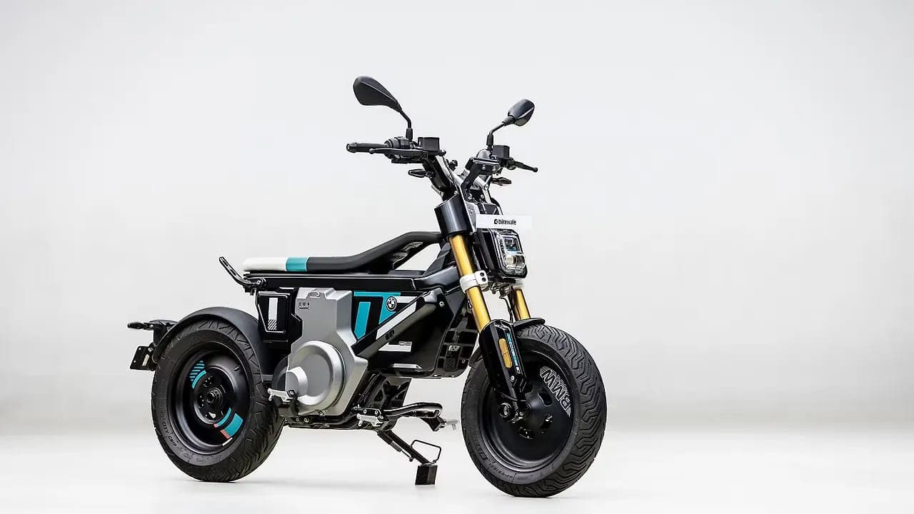 BMW Motorrad CE 02 right front three-quarter view