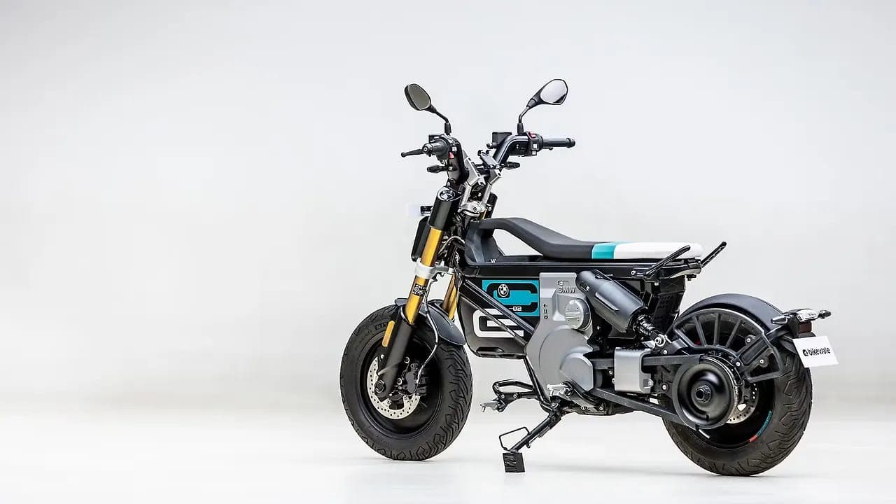 BMW Motorrad CE 02 left rear three-quarter view