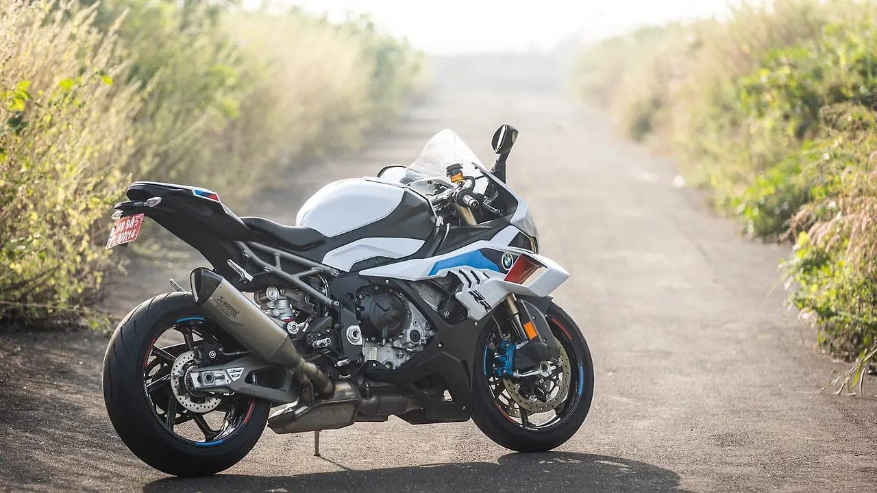 BMW Motorrad S1000RR right rear three-quarter view