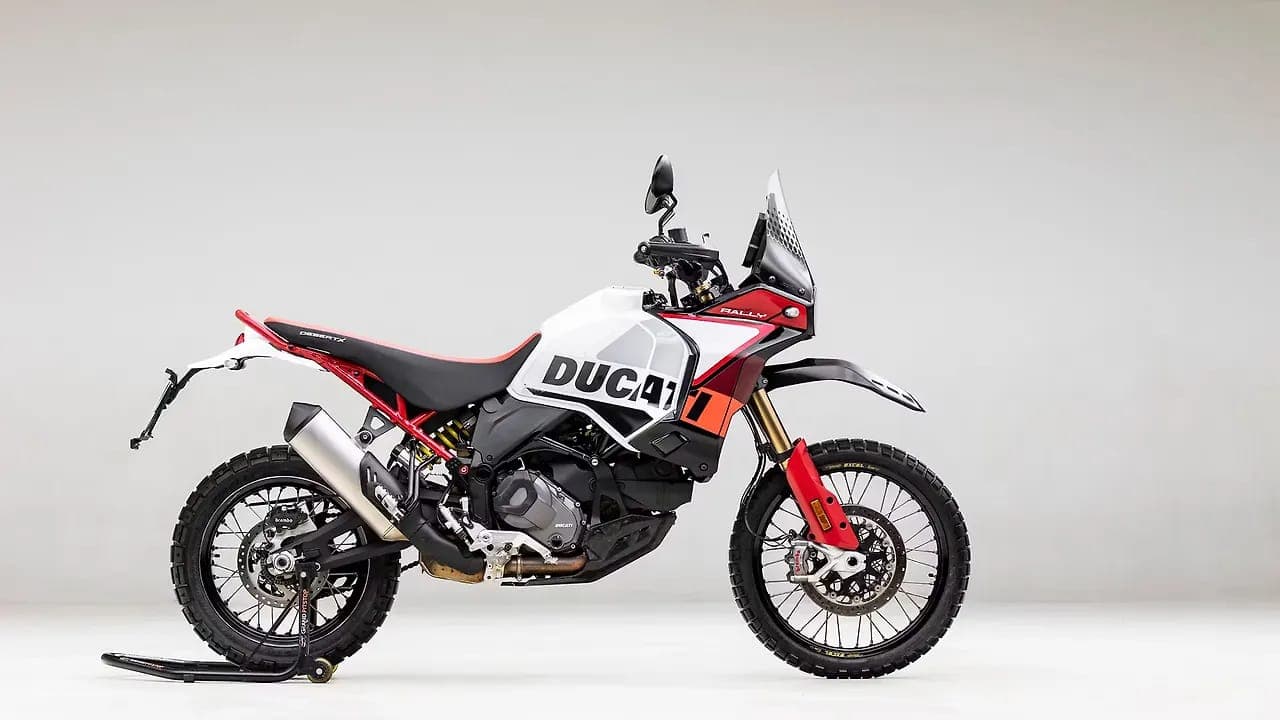 Ducati DesertX right side view