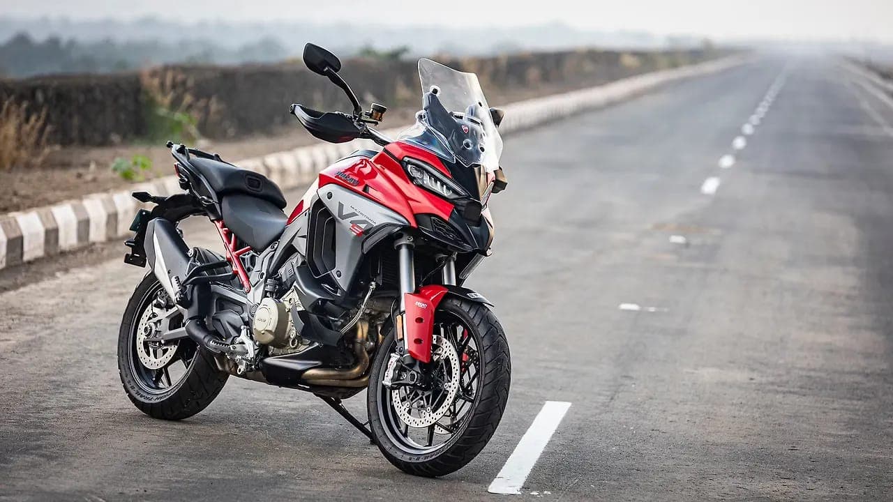 Ducati Multistrada V4 right front three-quarter view