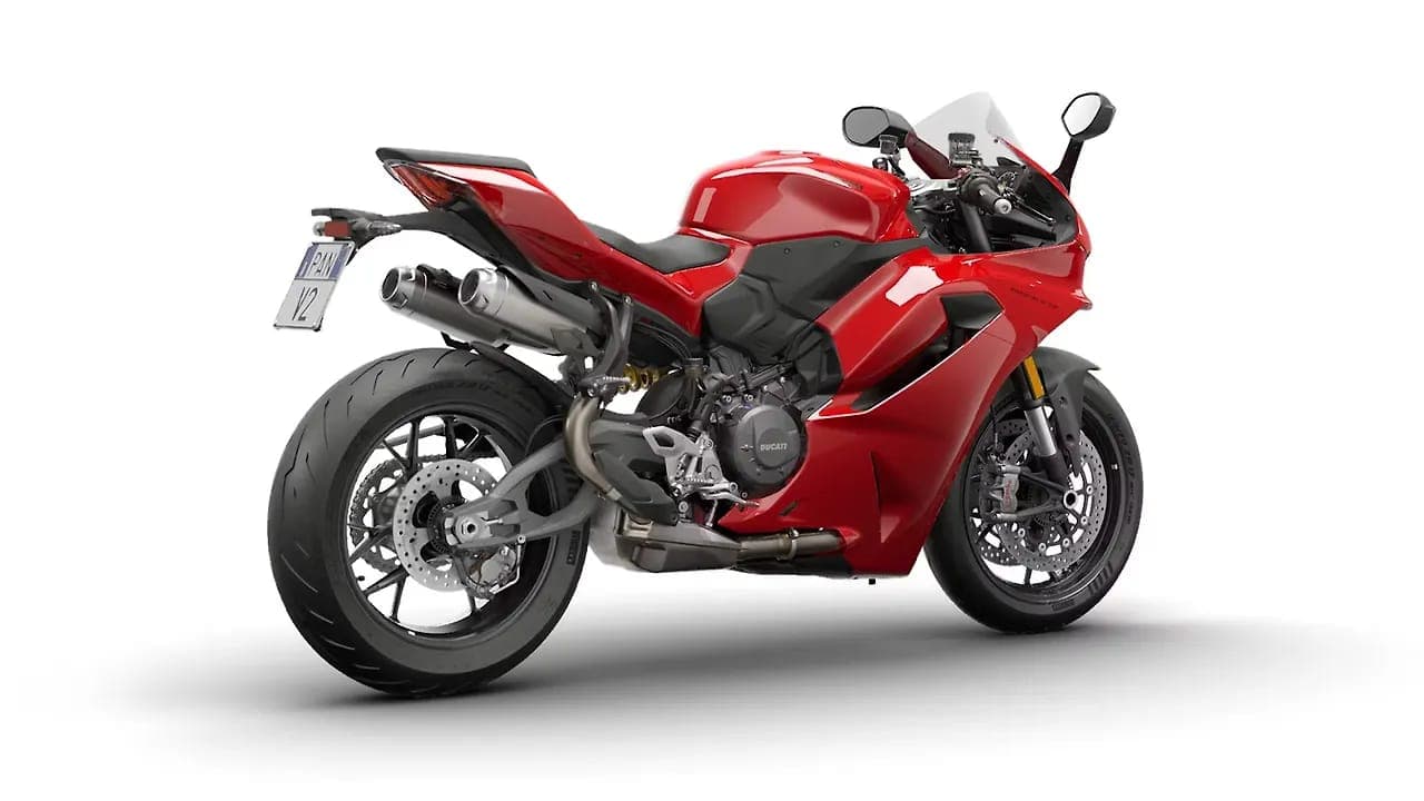 Ducati Panigale V2 right rear three-quarter view