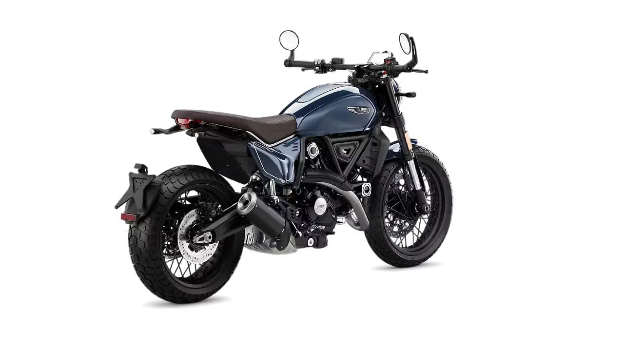 Ducati Scrambler Nightshift right rear three-quarter view