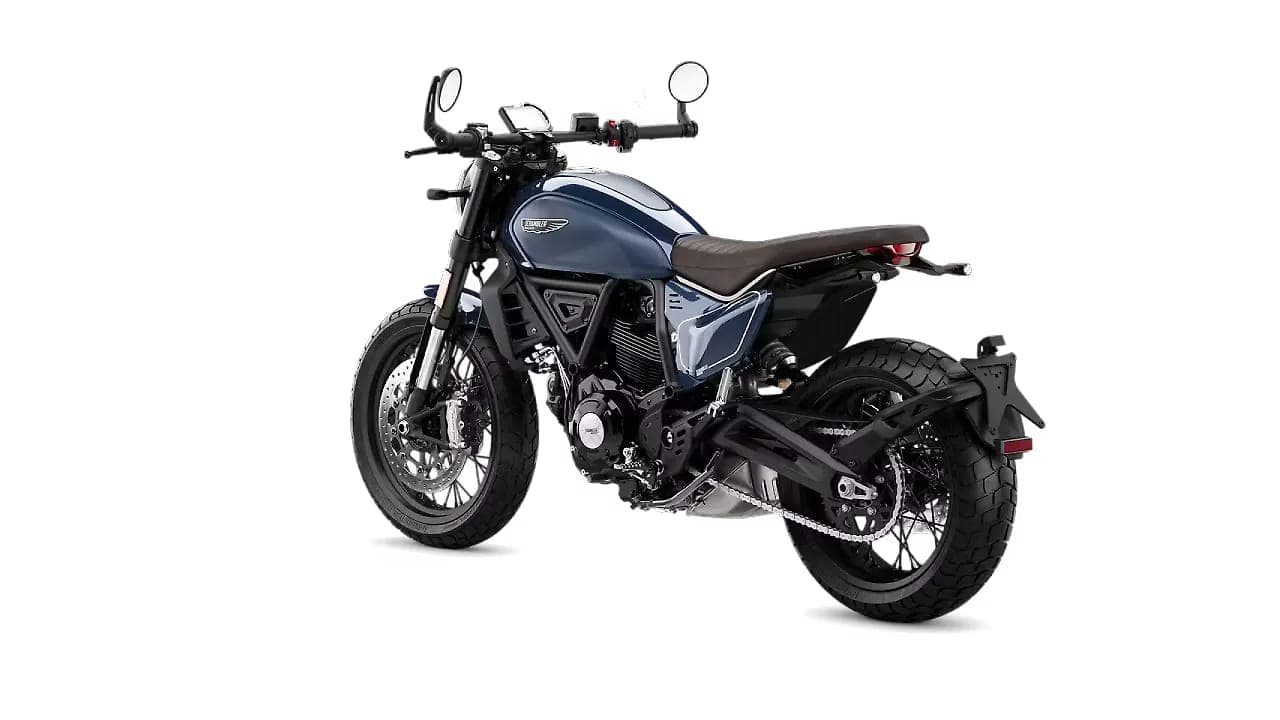 Ducati Scrambler Nightshift left rear three-quarter view