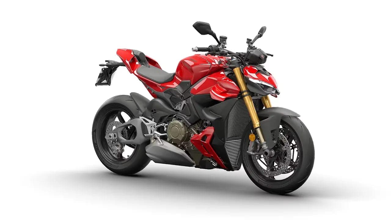 Ducati Streetfighter V4 right front three-quarter view