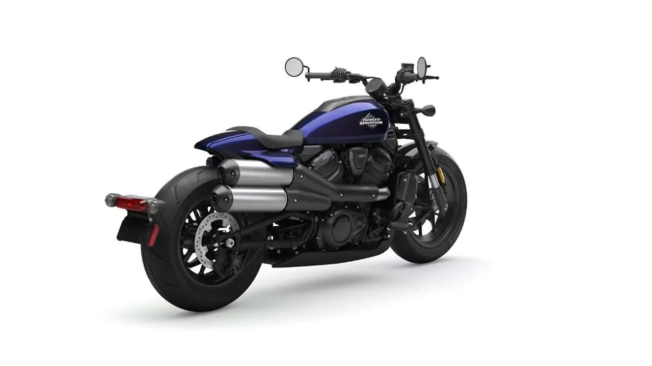 Harley-Davidson Sportster S right rear three-quarter view