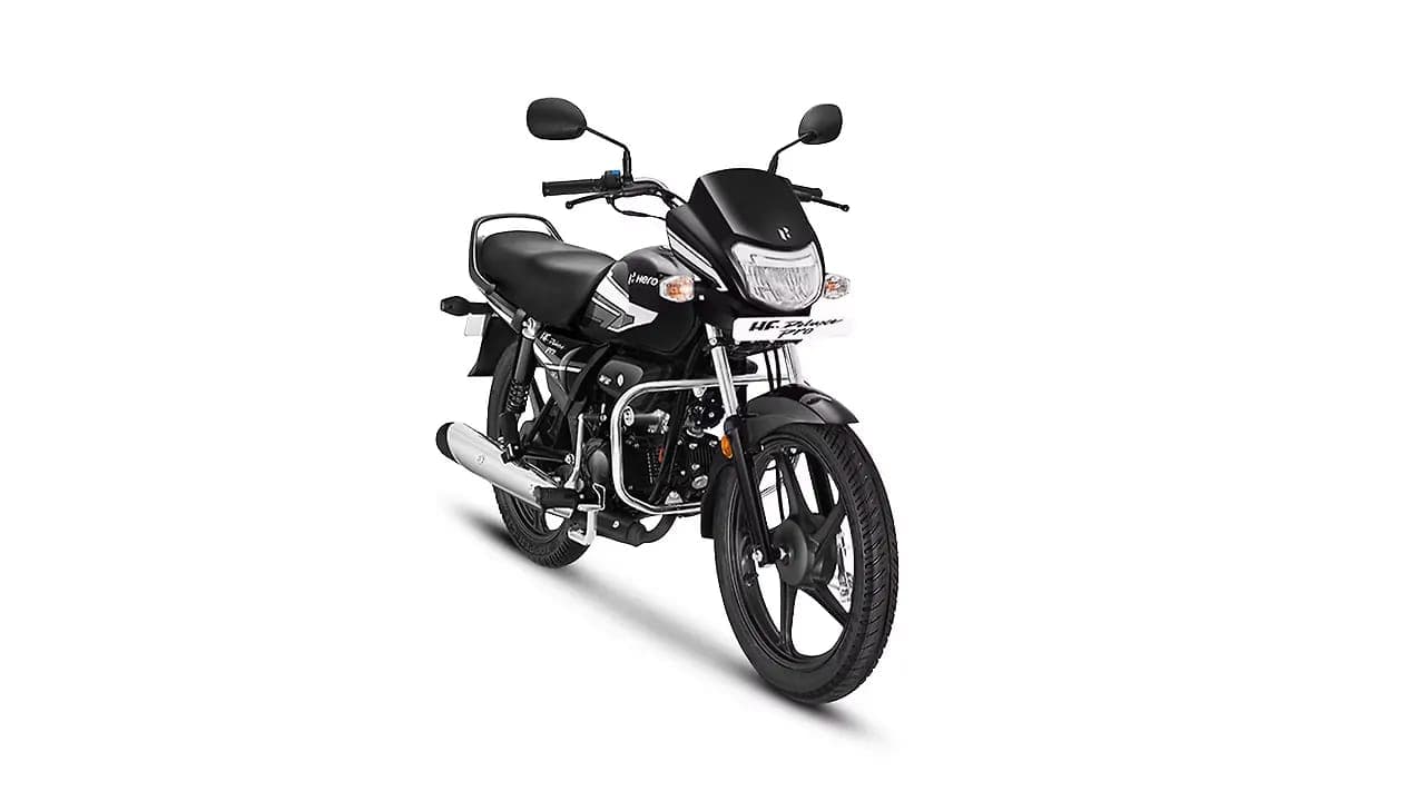 Hero MotoCorp HF Deluxe right front three-quarter view