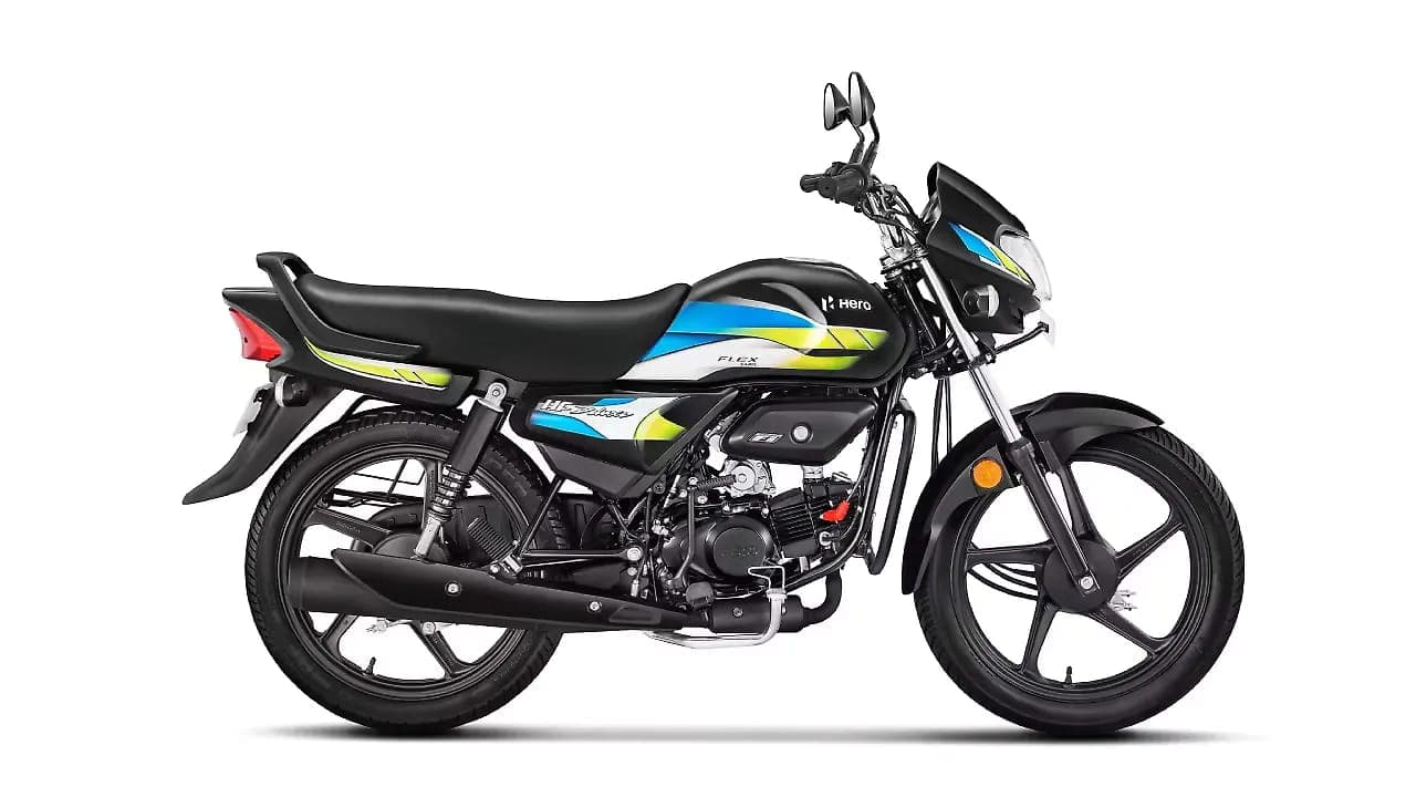 Hero MotoCorp HF Deluxe Flex Fuel right side view