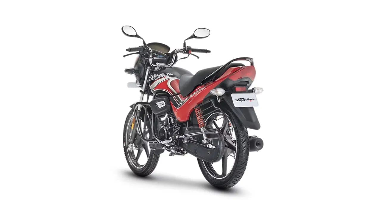 Hero MotoCorp Passion Pro plus left rear three-quarter view