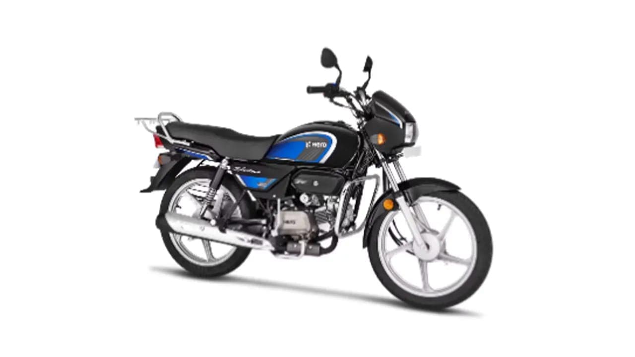 Hero MotoCorp Splendor Plus right front three-quarter view