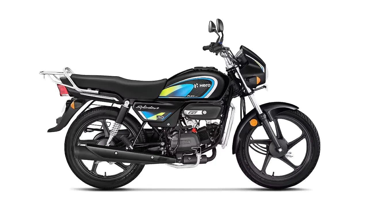 Hero MotoCorp Splendor Plus Flex Fuel right side view