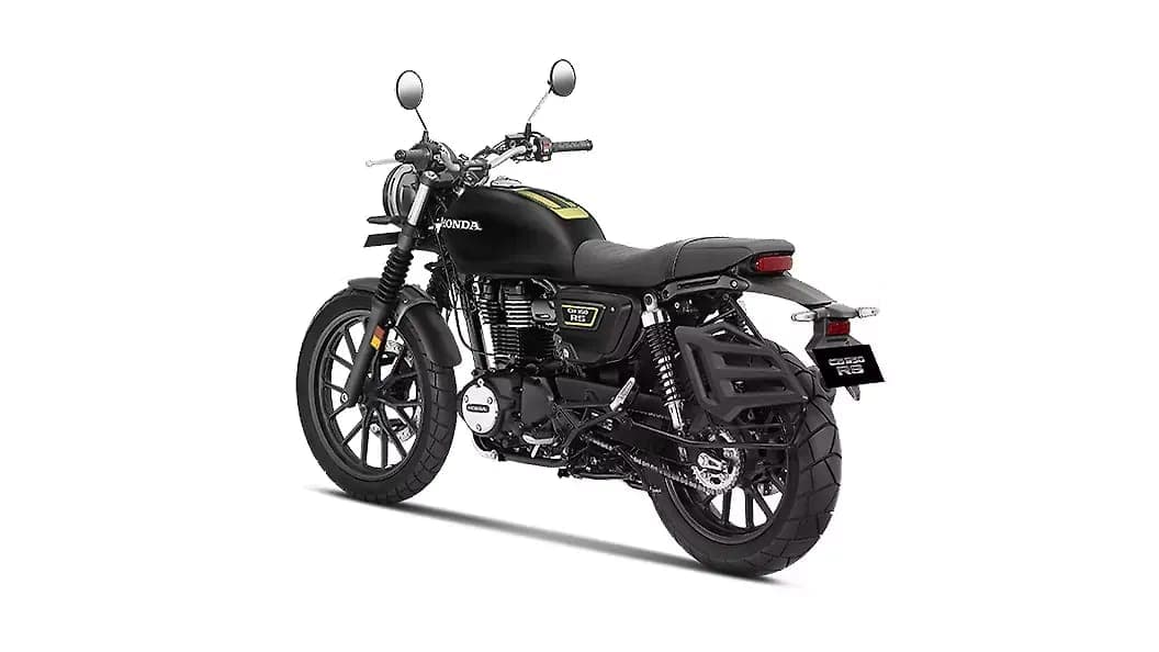Honda CB350RS left rear three-quarter view