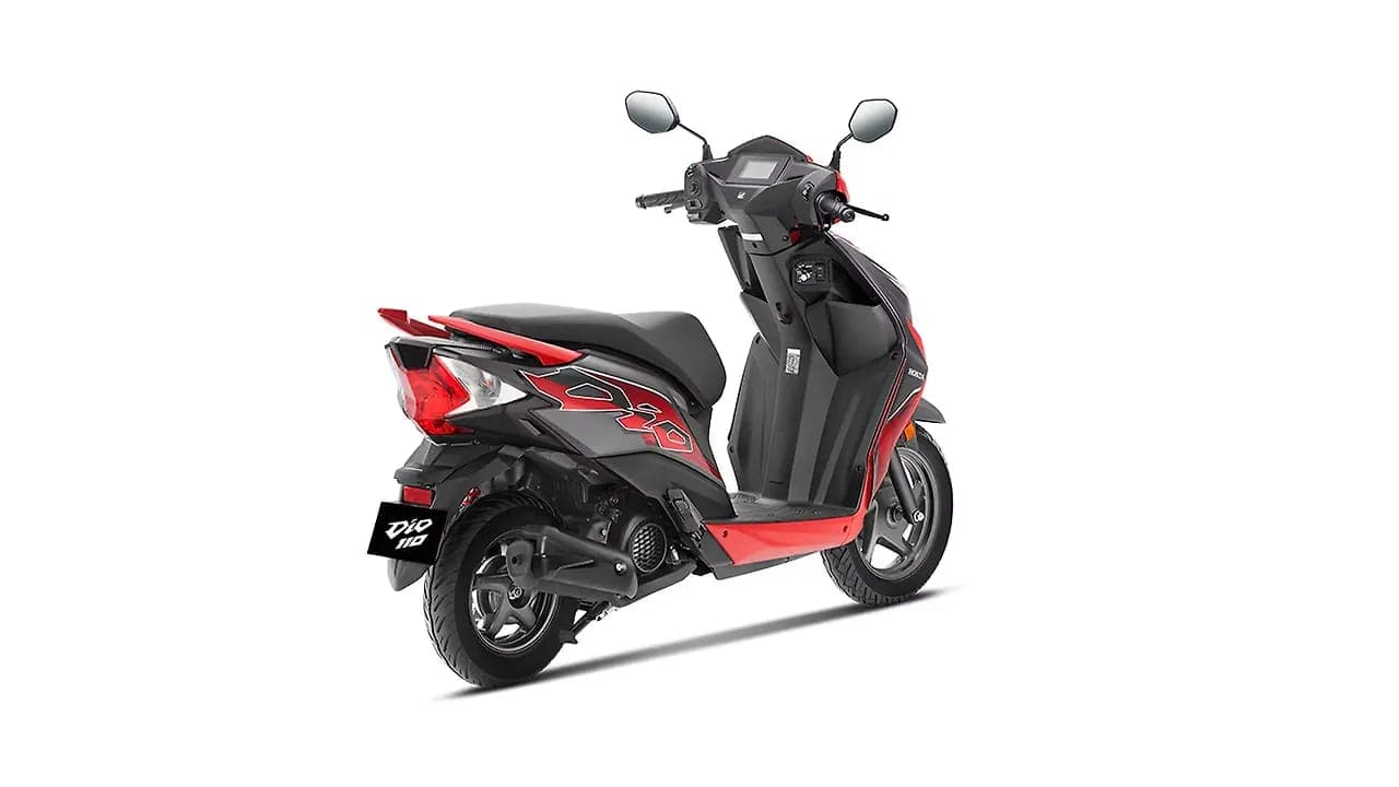 Honda Dio right rear three-quarter view