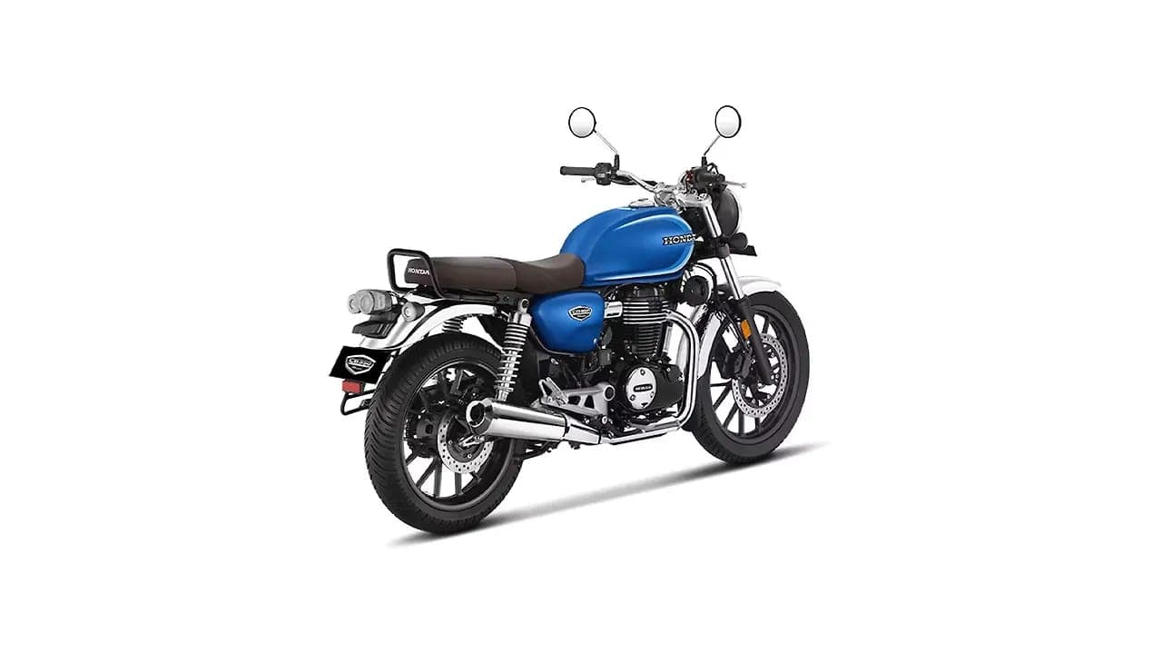 Honda Hness CB350 right rear three-quarter view