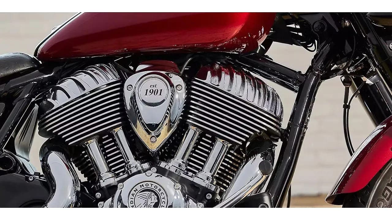 Indian Motorcycle Super Chief Limited engine from right view