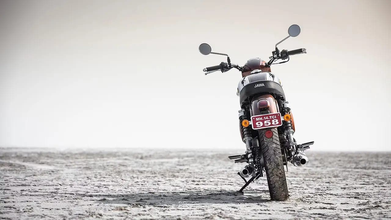 Jawa 350 rear view