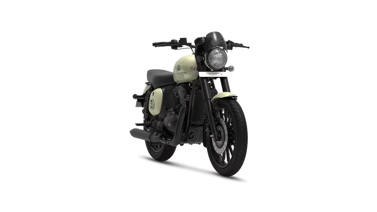 Jawa 42 right front three-quarter view