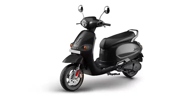 Joy e-bike Mihos left front three-quarter view