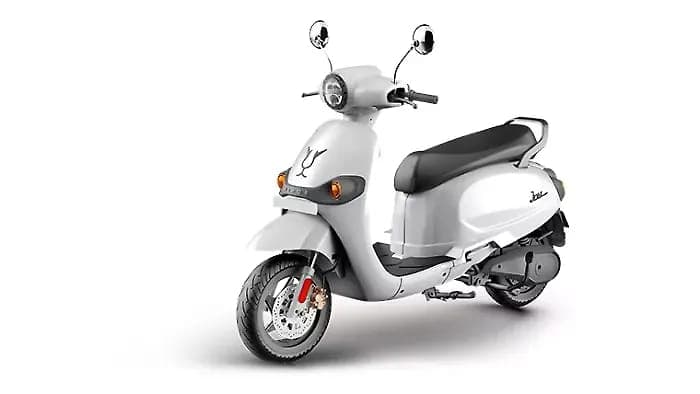 Joy e-bike Mihos left front three-quarter view