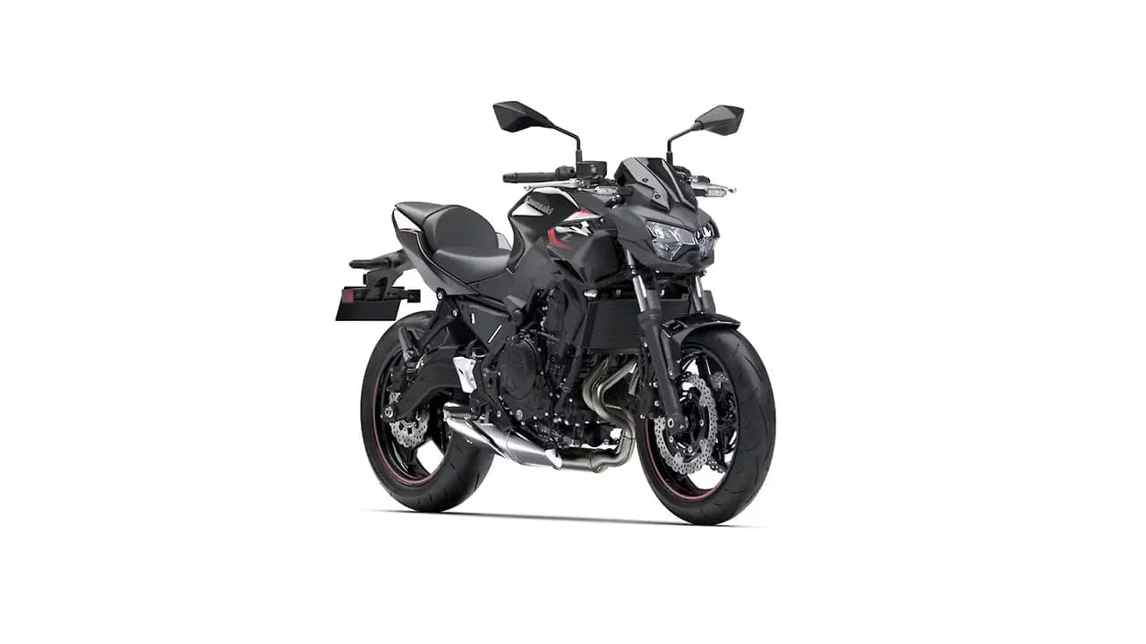 Kawasaki Z650 right front three-quarter view