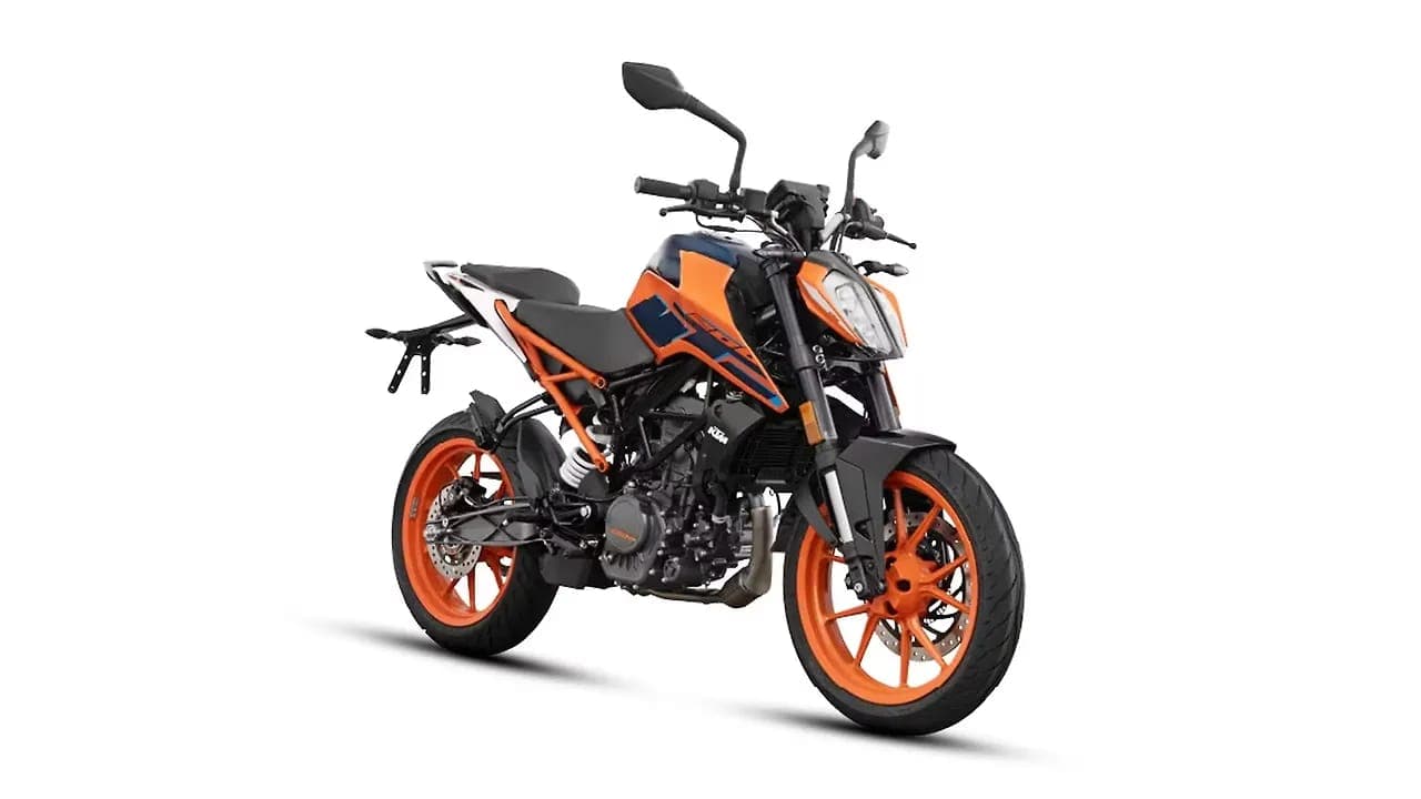 KTM 200 Duke right front three-quarter view