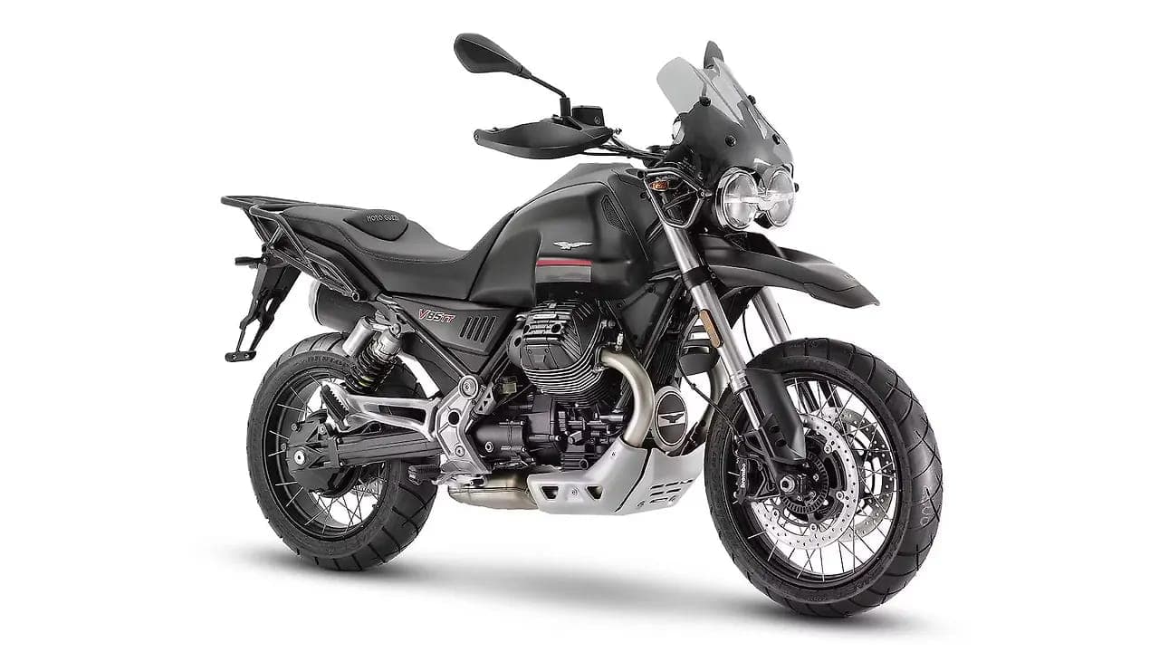 Moto Guzzi V85 TT right front three-quarter view