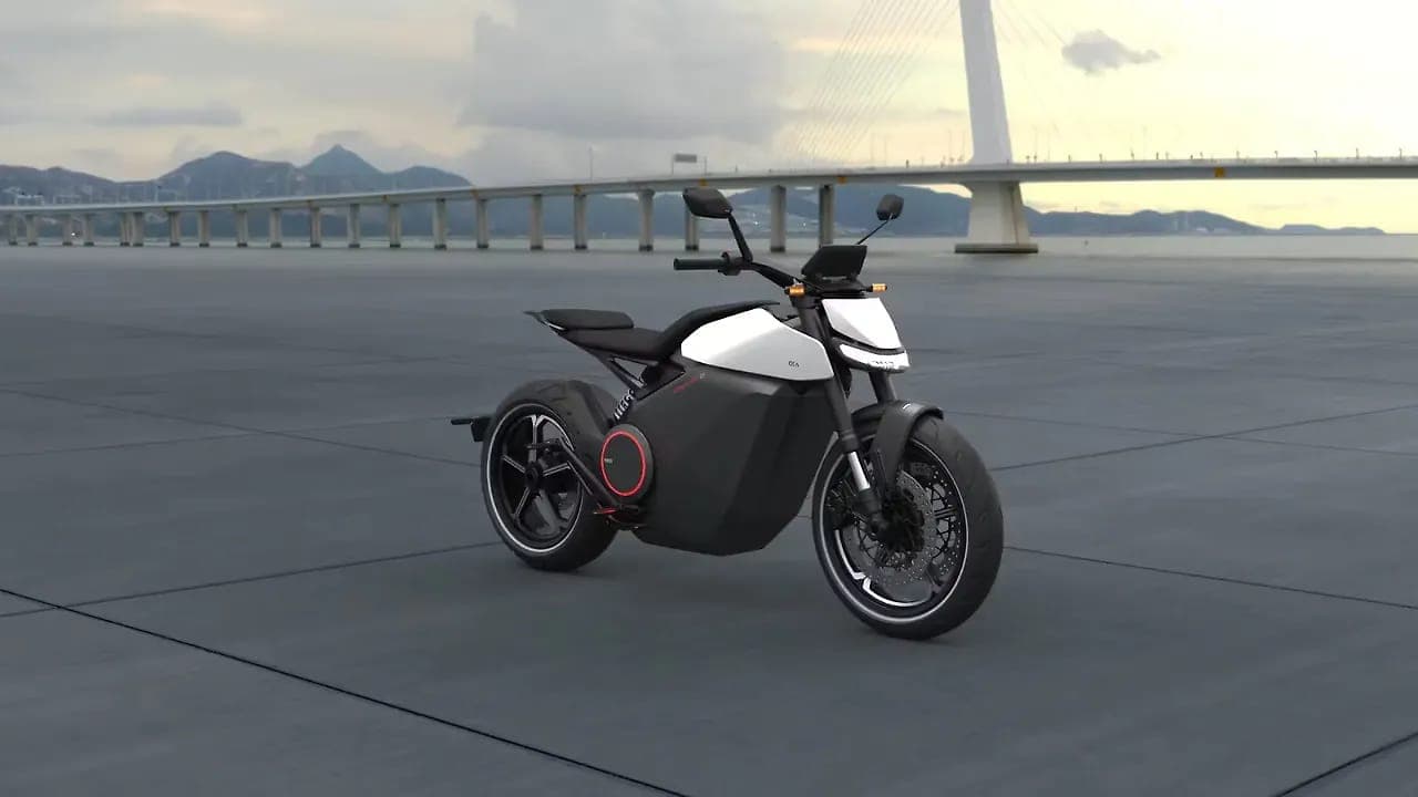 Ola Electric Roadster right front three-quarter view