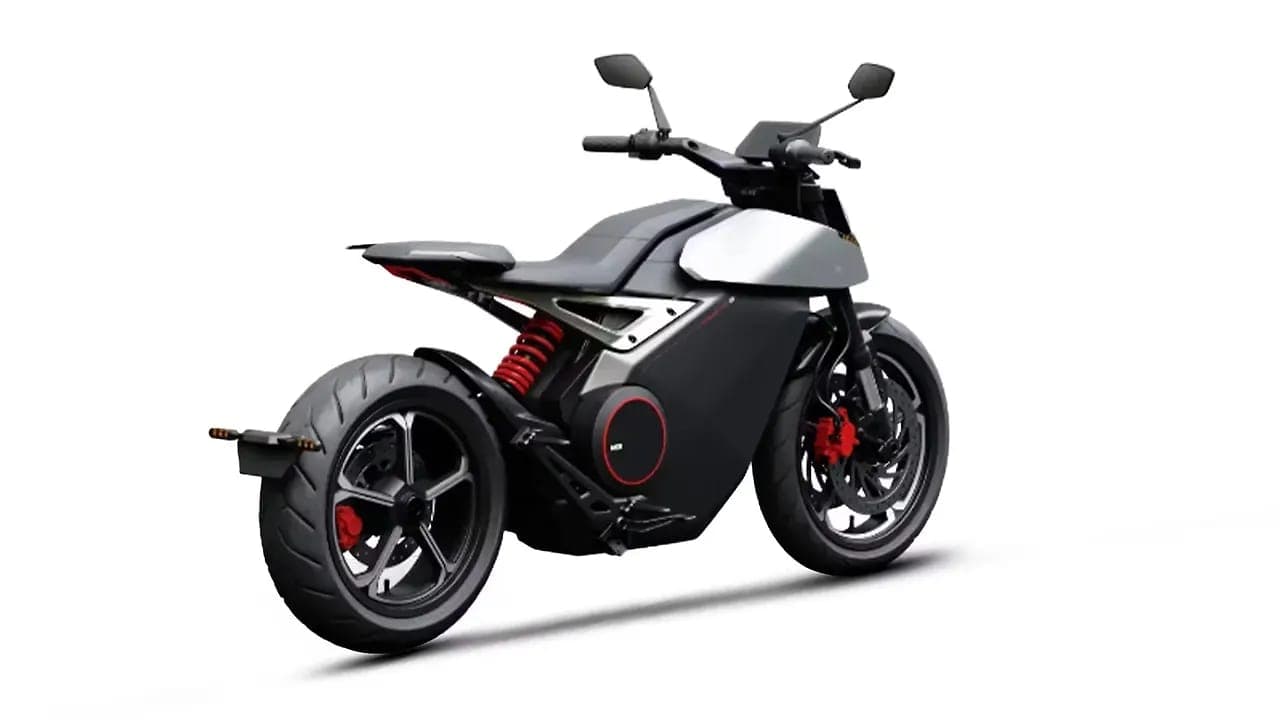 Ola Electric Roadster Pro right rear three-quarter view
