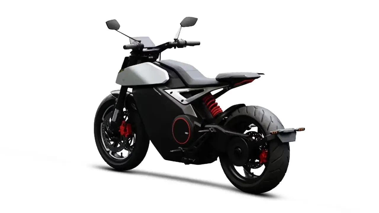 Ola Electric Roadster Pro left rear three-quarter view
