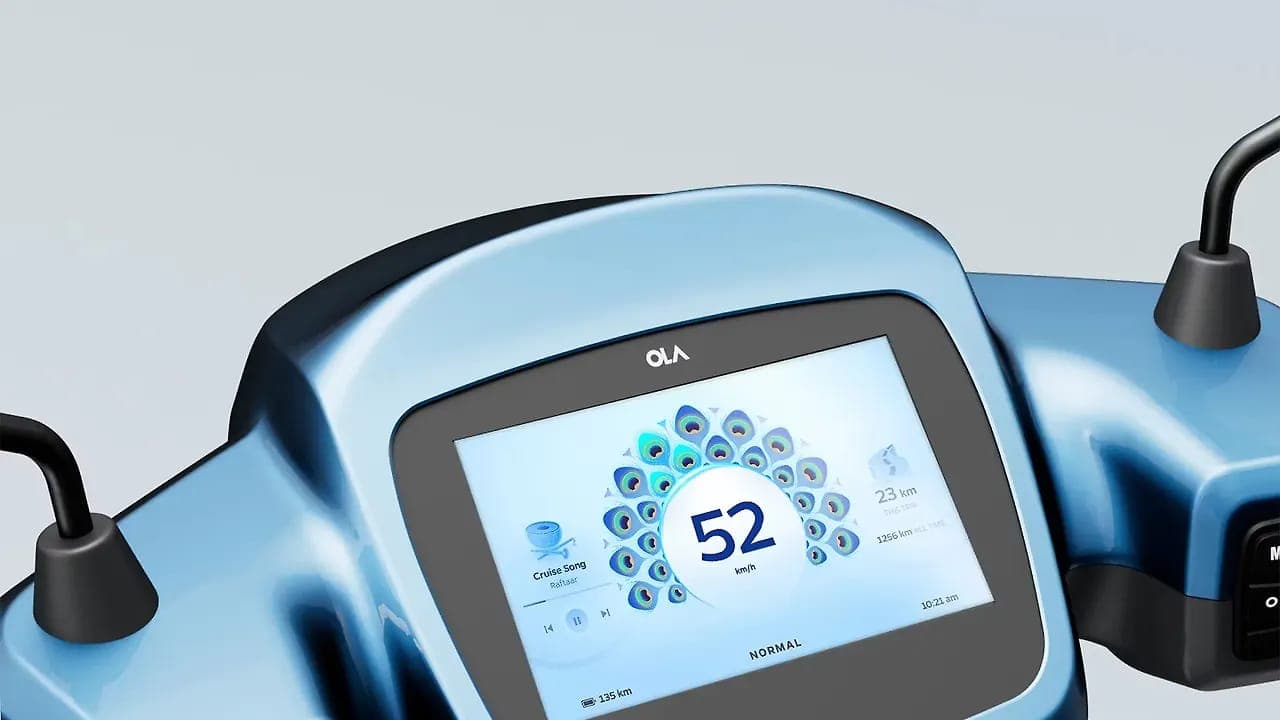 Ola Electric S1 Pro (Gen 3) instrument cluster view