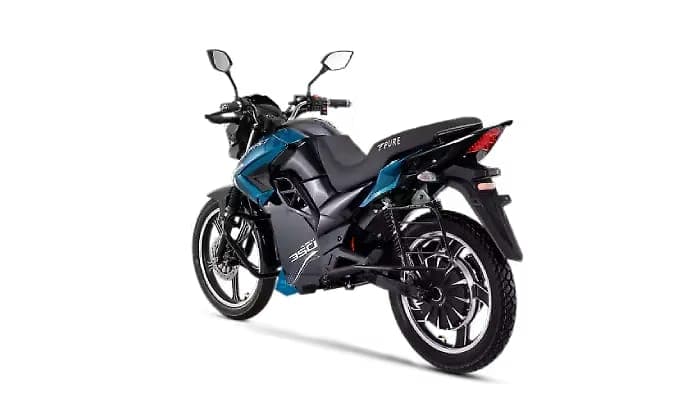 Pure EV Etryst-350 etryst left rear three-quarter view