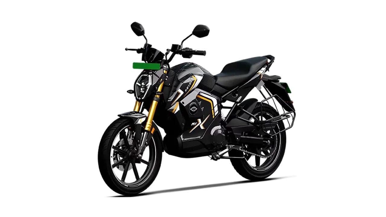Revolt RVX left front three-quarter view