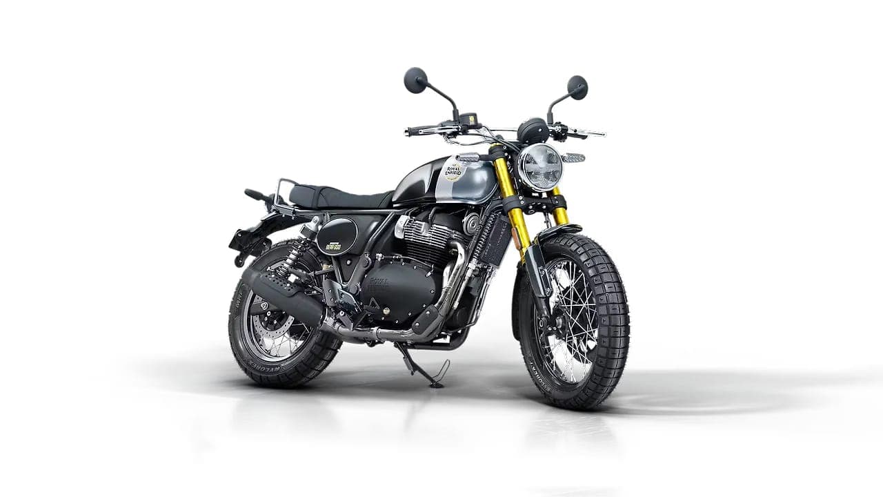 Royal Enfield Bear 650 interceptor right front three-quarter view