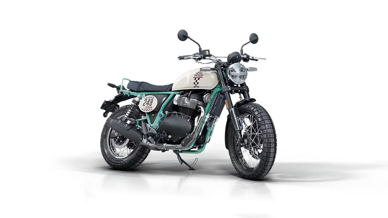 Royal Enfield Bear 650 interceptor right front three-quarter view