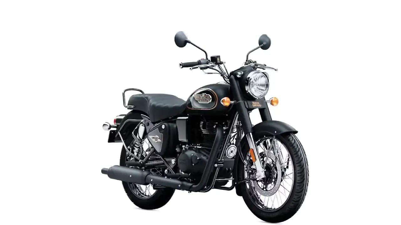 Royal Enfield Bullet 350 next gen right front three-quarter view
