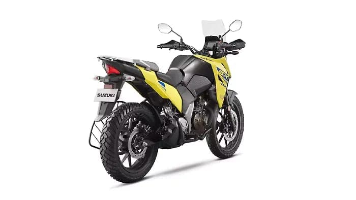 Suzuki V-Strom SX v strom right rear three-quarter view