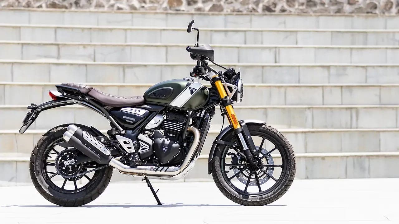 Triumph Scrambler 400 X right side view