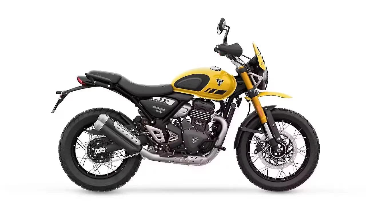 Triumph Scrambler 400 XC right side view