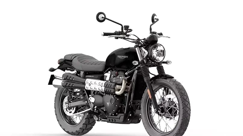 Triumph Scrambler 900 right front three-quarter view