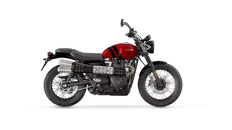 Triumph Scrambler 900 in Carnival Red / Jet Black