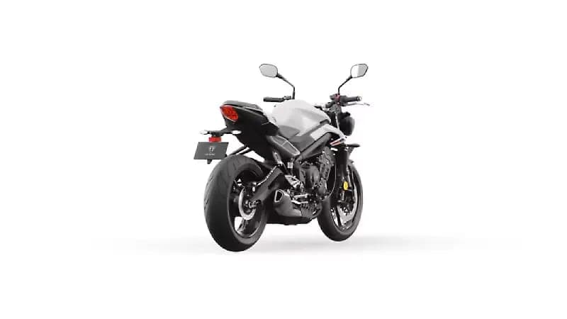 Triumph Street Triple R right rear three-quarter view