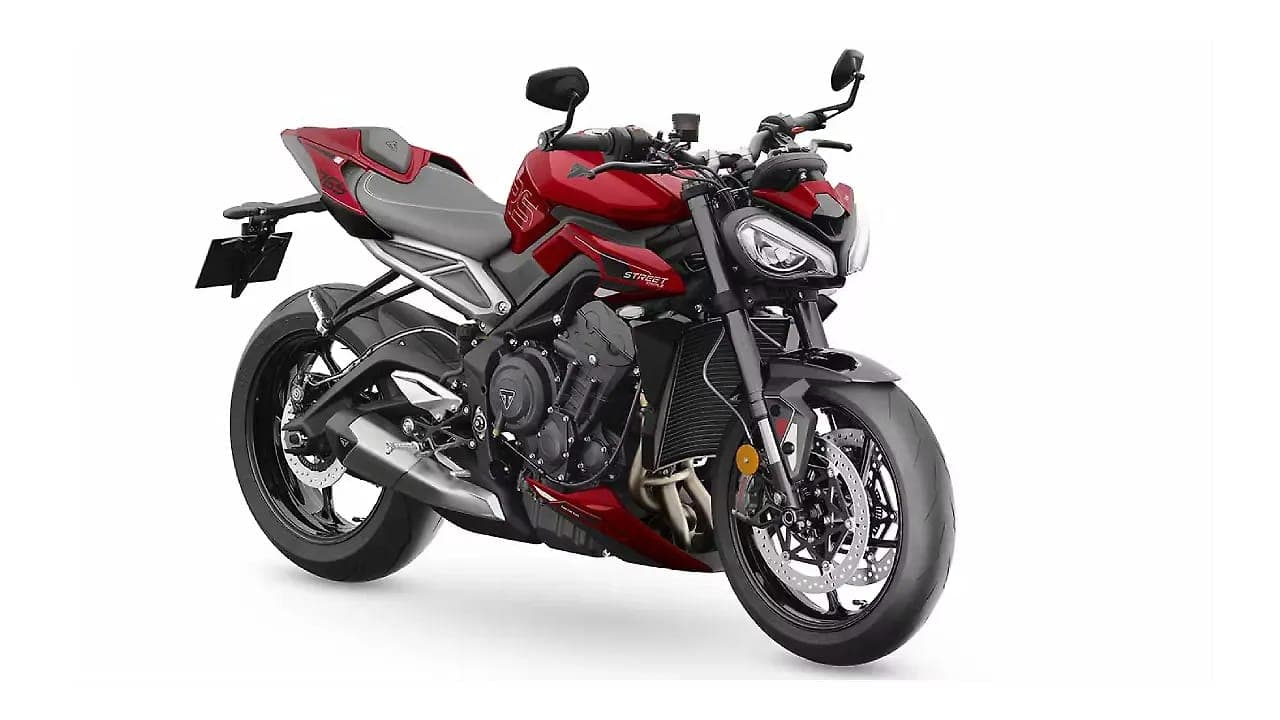 Triumph Street Triple RS right front three-quarter view