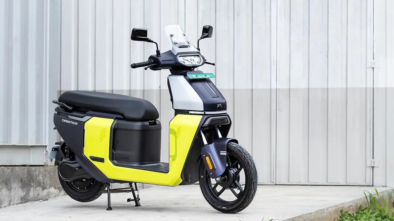 TVS Orbiter right front three-quarter view