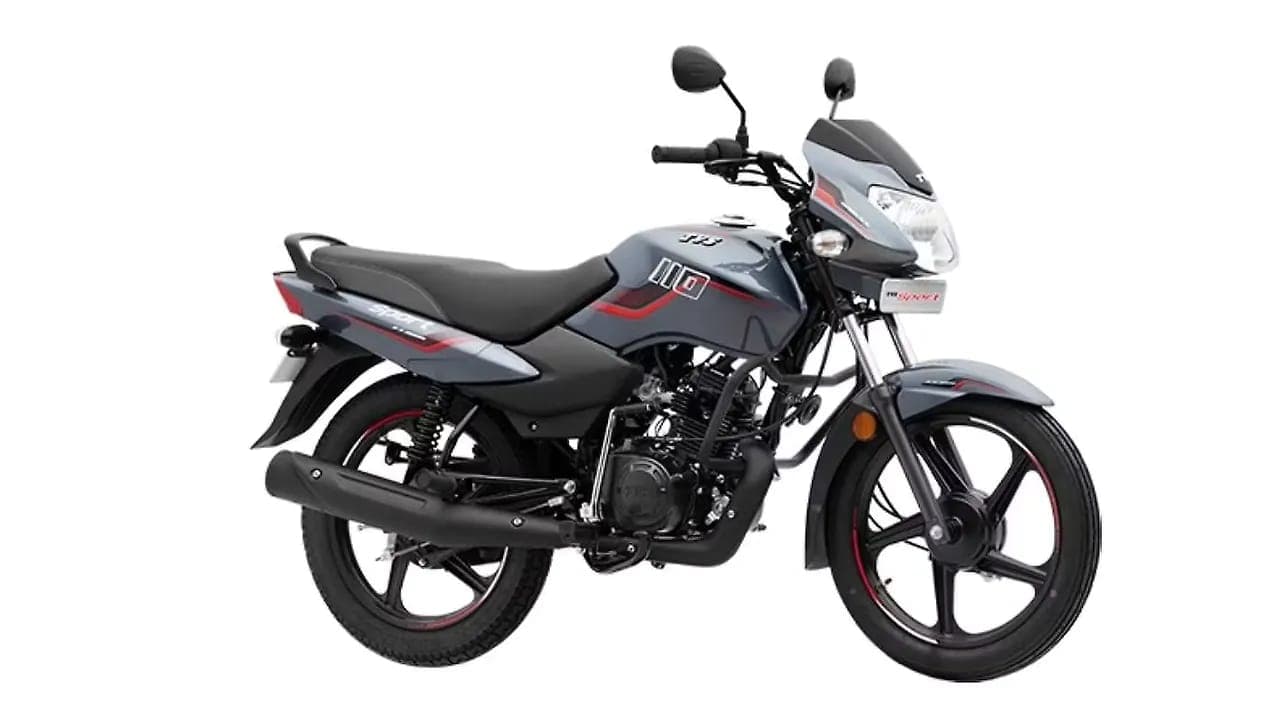 TVS Sport right front three-quarter view