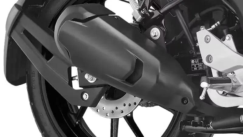 Yamaha FZ Blue Flex silencer muffler view