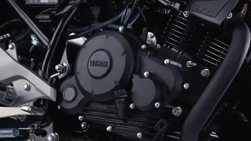 Yamaha FZ Blue Flex engine from right view