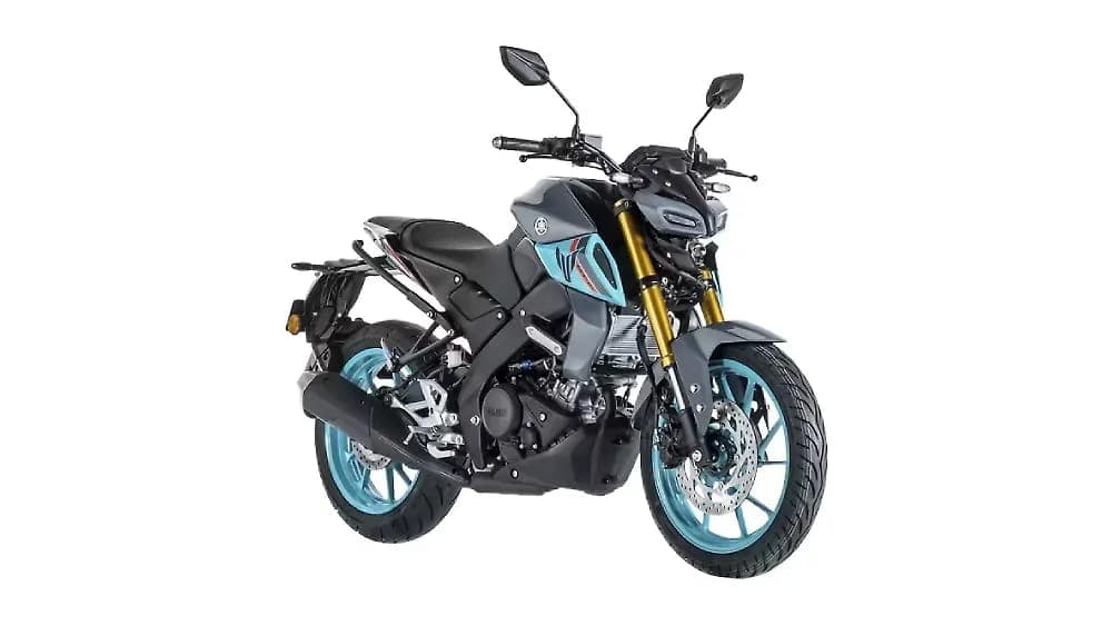 Yamaha MT-15 V2 mt right front three-quarter view