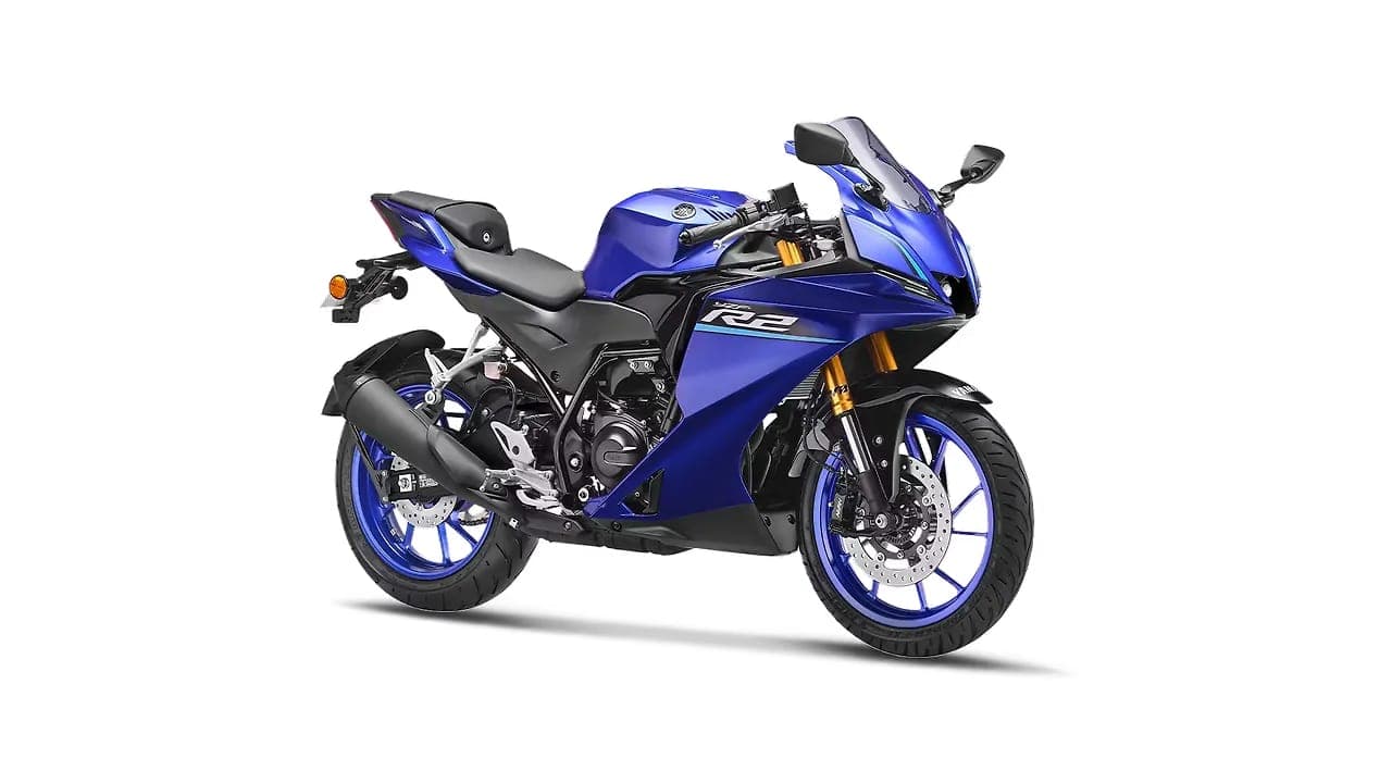 Yamaha R2 right front three-quarter view